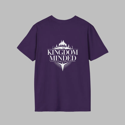 Kingdom Minded with silhouette Castle Unisex Softstyle T-Shirt